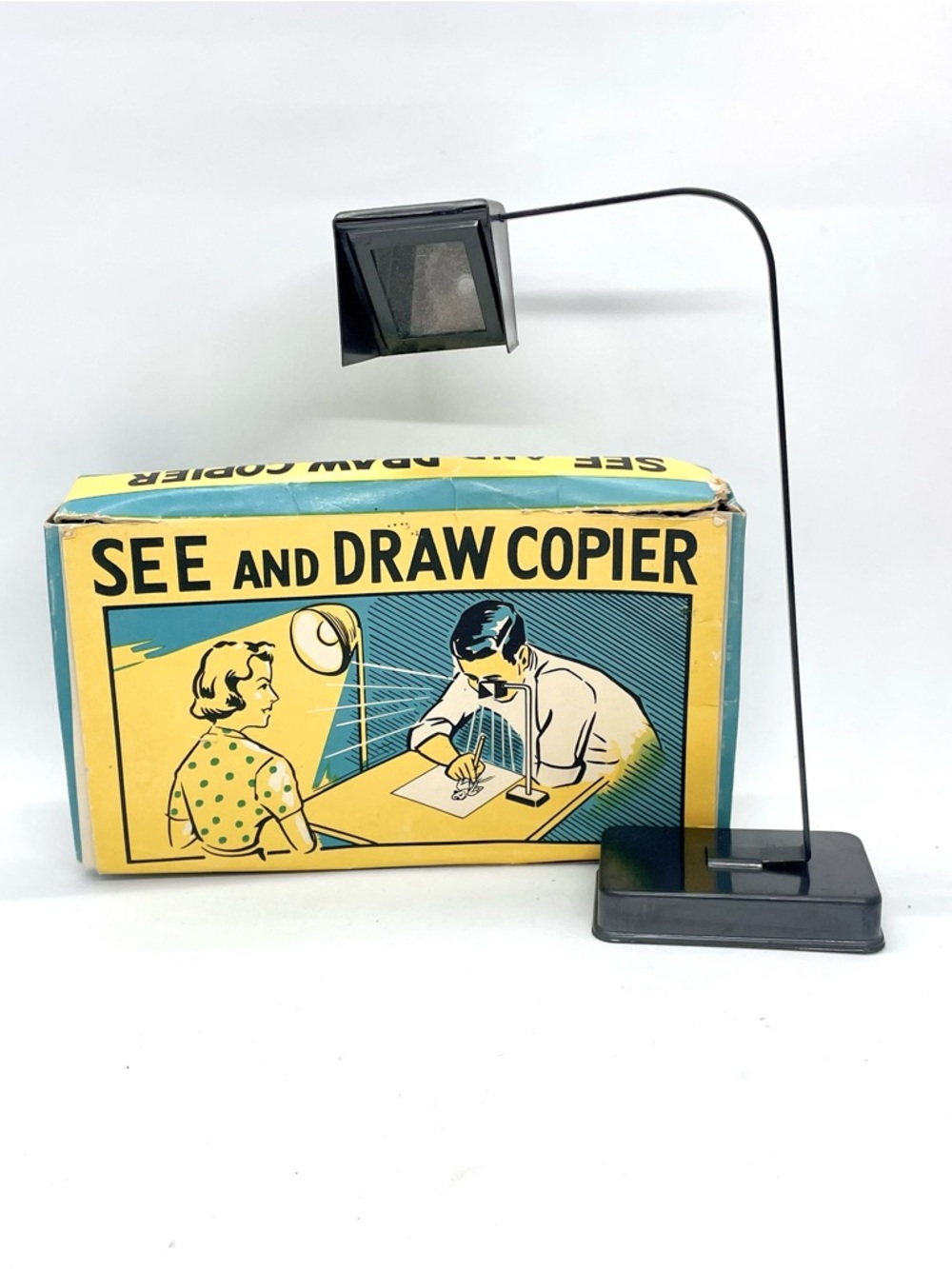 Vintage See and Draw Copier, Mid-Century Optical Drawing Aid & Box Made in Japan